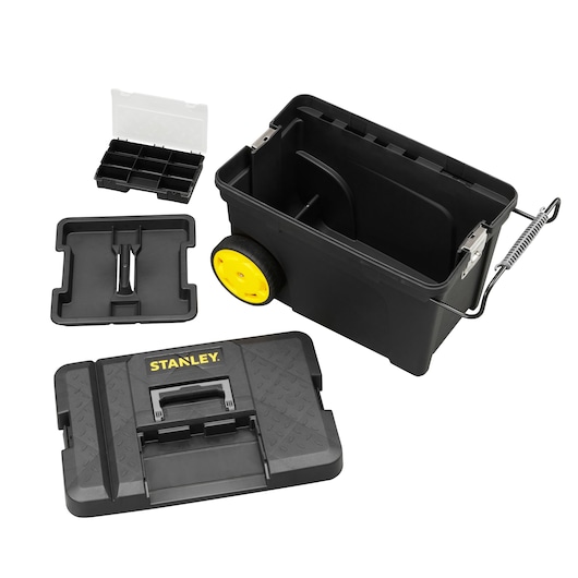 STANLEY® 53 Litre Pro Mobile Job Chest with Removable Organiser