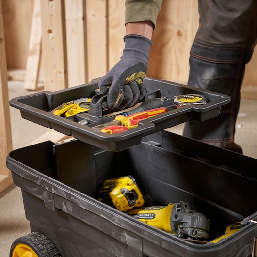 STANLEY® 53 Litre Pro Mobile Job Chest with Removable Organiser
