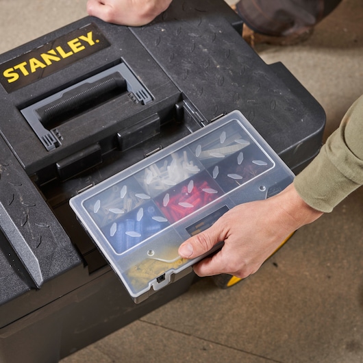STANLEY® 53 Litre Pro Mobile Job Chest with Removable Organiser