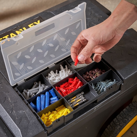 STANLEY® 53 Litre Pro Mobile Job Chest with Removable Organiser