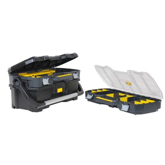 BOITE A OUTILS 60CM AVEC ORGANISEUR TRANSPARENT