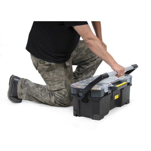 BOITE A OUTILS 60CM AVEC ORGANISEUR TRANSPARENT