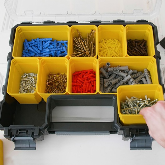 ORGANISEUR PROFONDEUR 106MM - 10 COMPARTIMENTS AMOVIBLES FATMAX