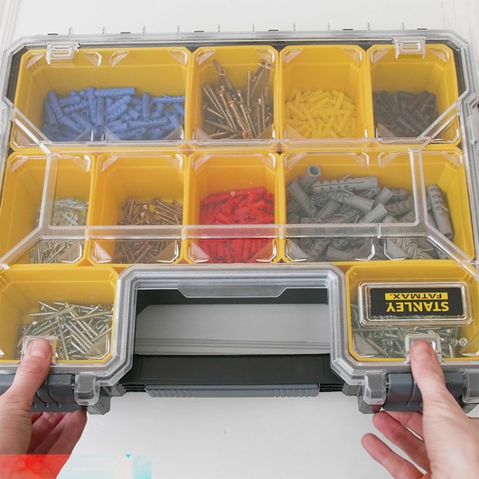 ORGANISEUR PROFONDEUR 106MM - 10 COMPARTIMENTS AMOVIBLES FATMAX