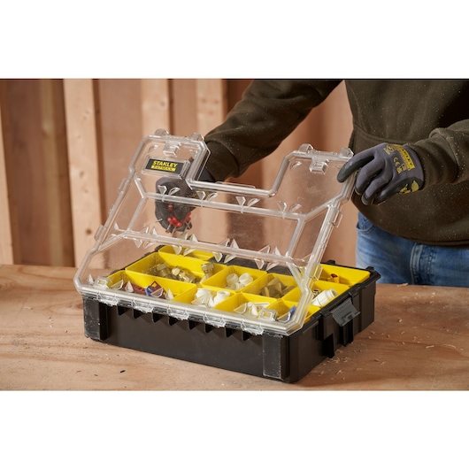 STANLEY® FATMAX® 10 Cup Deep Professional Organiser with Plastic Latches