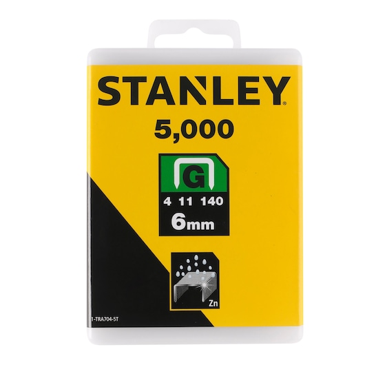 AGRAFES 6MM TYPE G - BOITE DE 5000PCS