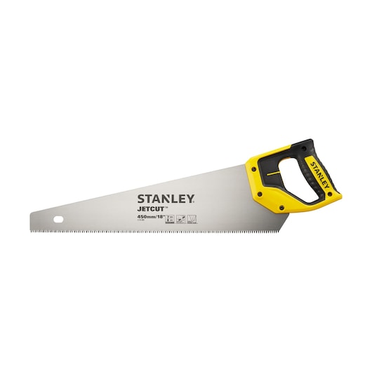 Scie égoïne JETCUT™ STANLEY® 450 mm, coupe de débit, 7 dents/pouce