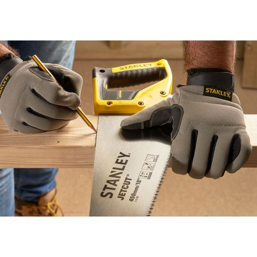Scie égoïne JETCUT™ STANLEY® 450 mm, coupe de débit, 7 dents/pouce