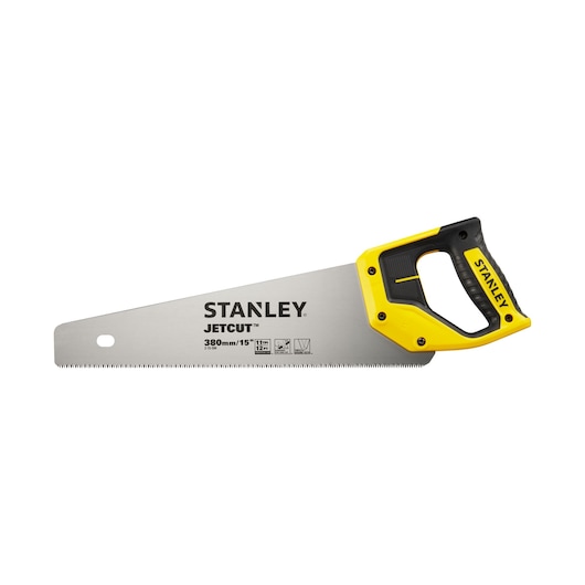 Scie égoïne JETCUT™ STANLEY® 380 mm, coupe fine, 11 dents/pouce