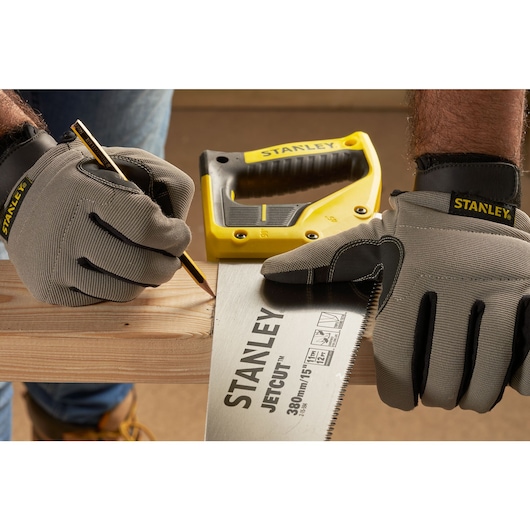 Scie égoïne JETCUT™ STANLEY® 380 mm, coupe fine, 11 dents/pouce