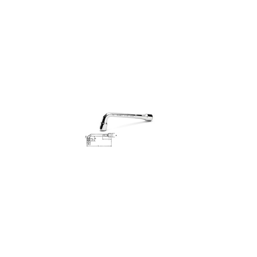 CLE A PIPE DEBOUCHEE 6X12 PANS 13MM