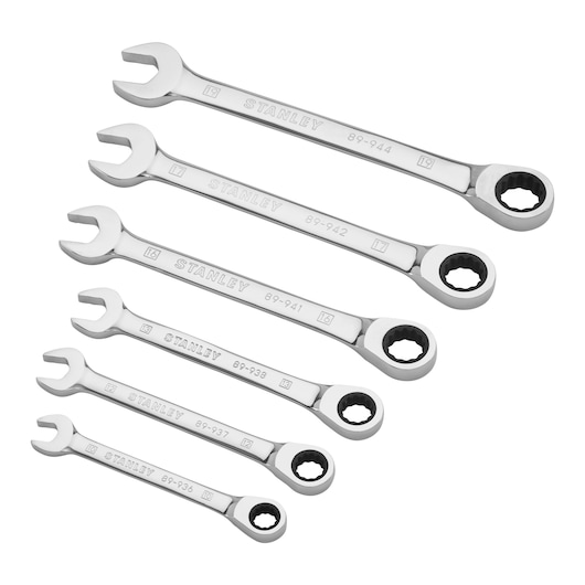 CLE MIXTE A CLIQUET - JEU DE 6PCS