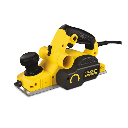 Rabot - 750W - 16500 trs/min, Largeur de rabotage 82 mm, Profondeur de coupe 2 mm, Profondeur feuillure 12 mm - STANLEY FATMAX, FME630K-QS