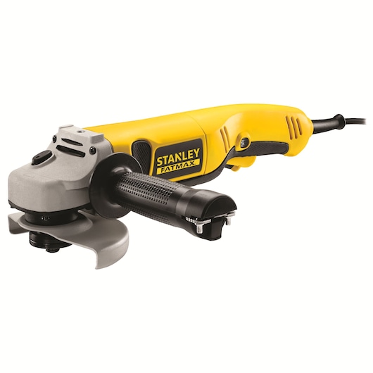 STANLEY® FATMAX® 1,200W Corded AC 125mm NVR Angle Grinder with Kit Box