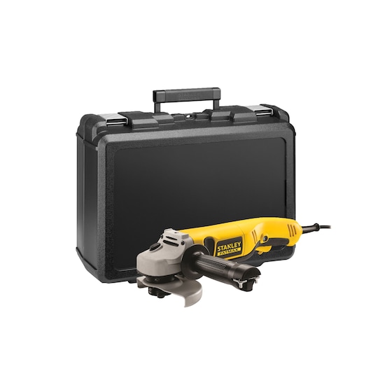 STANLEY® FATMAX® 1,200W Corded AC 125mm Angle Grinder with Kit Box