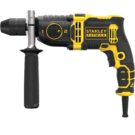 STANLEY® FATMAX® 850W Corded AC 2-Gear Hammer Drill with Kit Box