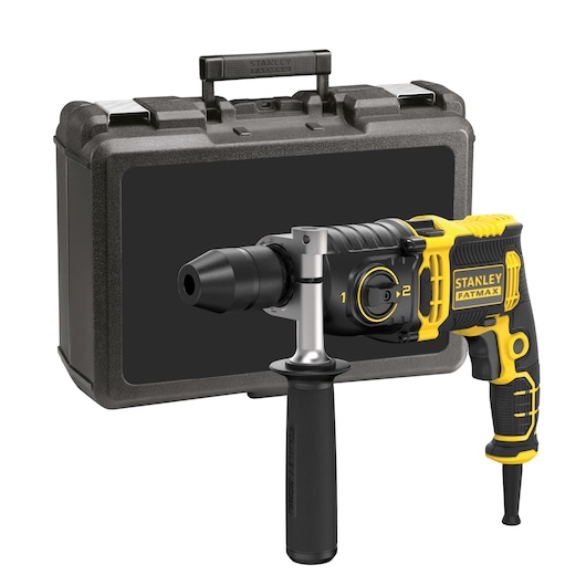 STANLEY FATMAX 850W 2 Gear Hammer Drill with Kit Box