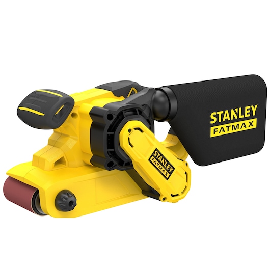 Ponceuse à bande - 1010W - 390 m/min, Plateau 533x76 mm, Rouleaux métalliques - STANLEY FATMAX, FMEW204K-QS