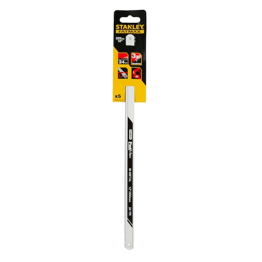 LAME DE SCIE A METAUX - CARTE 5 LAMES BIMETAL FATMAX 10 DENTS