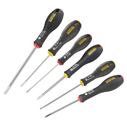 TOURNEVIS ELECTRICIEN + PHILLIPS  - JEU DE 6 PCS FATMAX