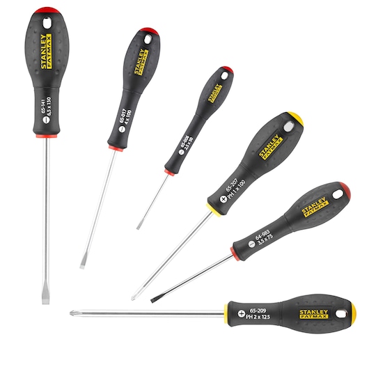 STANLEY tournevis isoles 1000v elec + pozi + testeur 6pcs - 0-65-443