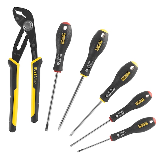 STANLEY® FATMAX®  5 piece Screwdriver Set with Groove joint Plier