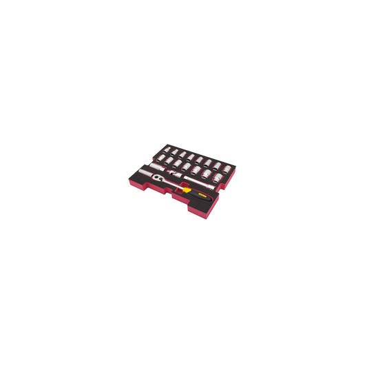 MODULE MOUSSE PRO-STACK™ CLIQUETS/DOUILLES 1/2" - 20 PCS