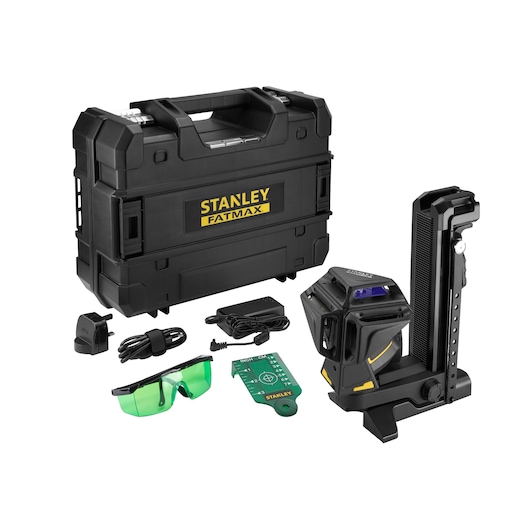 Niveau laser multiligne X3G 360° vert Stanley Fatmax avec accessoires