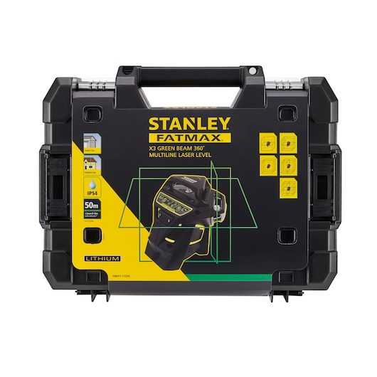 STANLEY - Niveau laser croix Fatmax FCL-G rayon vert piles alcalines Réf.  FMHT77586-1