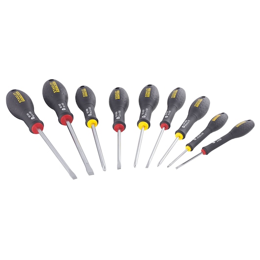 TOURNEVIS ELECTRICIEN + MECANICIEN + PHILLIPS + TESTEUR- JEU DE 10PCS FATMAX