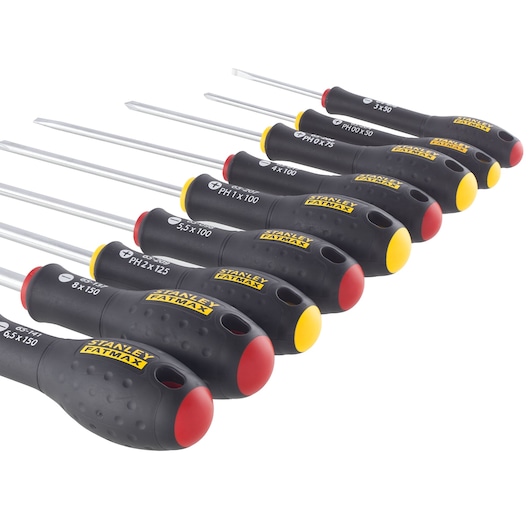 TOURNEVIS ELECTRICIEN + MECANICIEN + PHILLIPS + TESTEUR- JEU DE 10PCS FATMAX