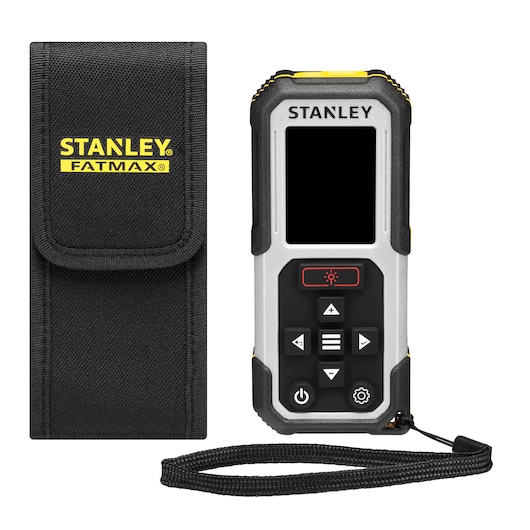 STANLEY FATMAX 60M Laser Distance Measurer. Product On White Photography