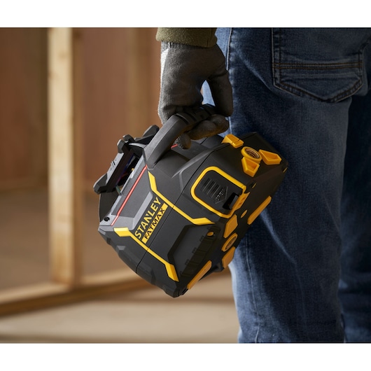STANLEY® FATMAX® Rotary RL600 Alkaline Red Beam Laser Level with Tripod and Direct Reading Pole