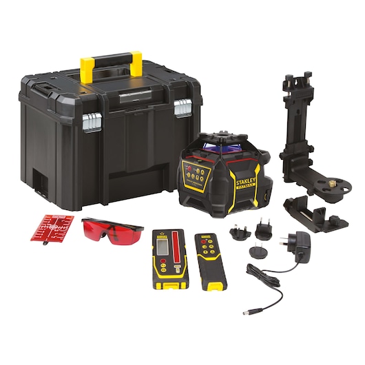 Stanley Niveau laser en kit SCL-D FATMAX avec cellule de détection et canne  6-97-729 - Outils Pro