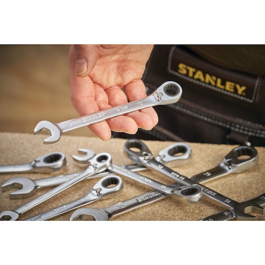 CLE MIXTE A CLIQUET REVERSIBLE 9 MM ANTI-SLIP FATMAX