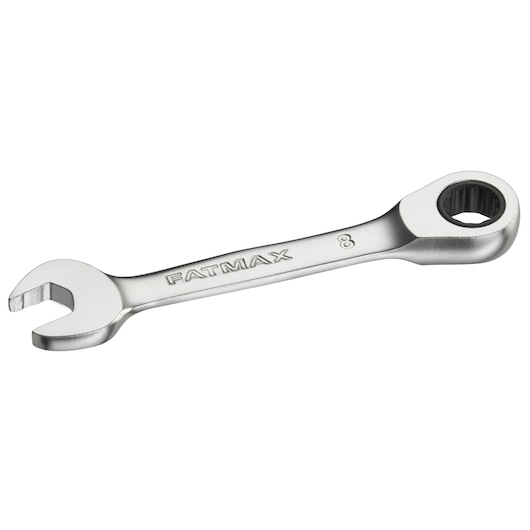 Clé à cliquet réversible anti-ripage courte 8 mm STANLEY® FATMAX®
