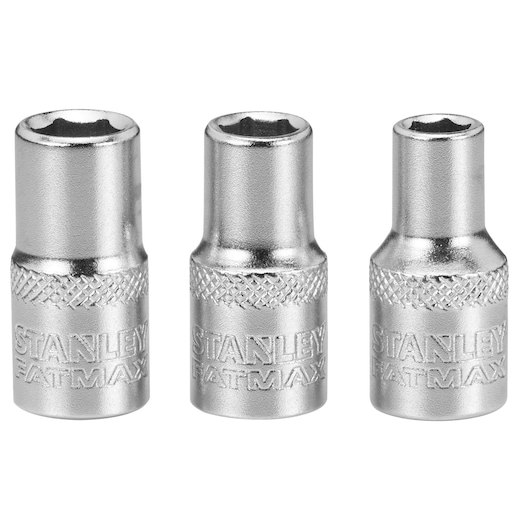 JEU DE DOUILLES 1/4" 6 PANS 5-6-7 MM FATMAX - 3 PIECES