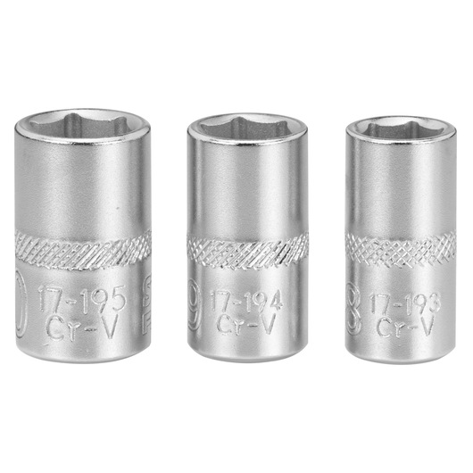 JEU DE DOUILLES 1/4" 6 PANS 8-9-10 MM FATMAX - 3 PIECES