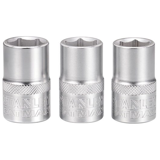 JEU DE DOUILLES 1/2" 6 PANS 14-15-16 MM FATMAX - 3 PIECES