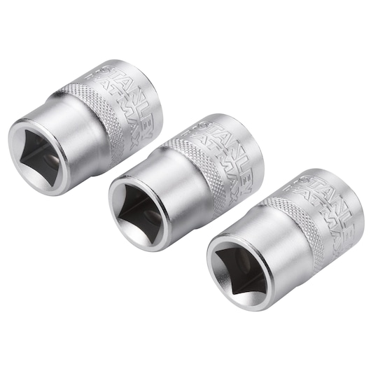 JEU DE DOUILLES 1/2" 6 PANS 17-18-19 MM FATMAX - 3 PIECES