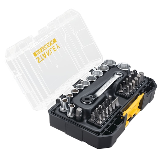 STANLEY : Coffret de cliquet et douilles ¼'' + ½ FATMAX STANLEY👷‍♂️