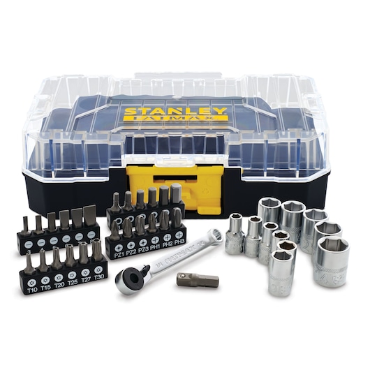 COFFRET STAKBOX S - 1/4’’ - JEU DE 37 PCS - FATMAX