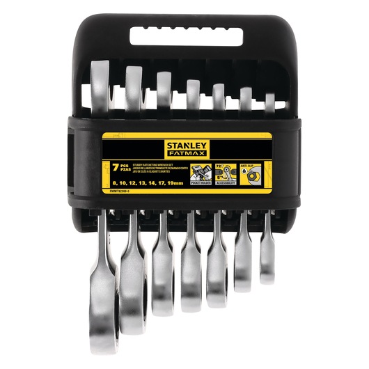 CLÉS MIXTES COURTES À CLIQUET FATMAX -  JEU DE 7 PCS