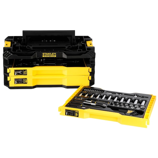 Ensemble 3 Boites à outils + Chariot PRO-STACK FMST75753-9 Stanley