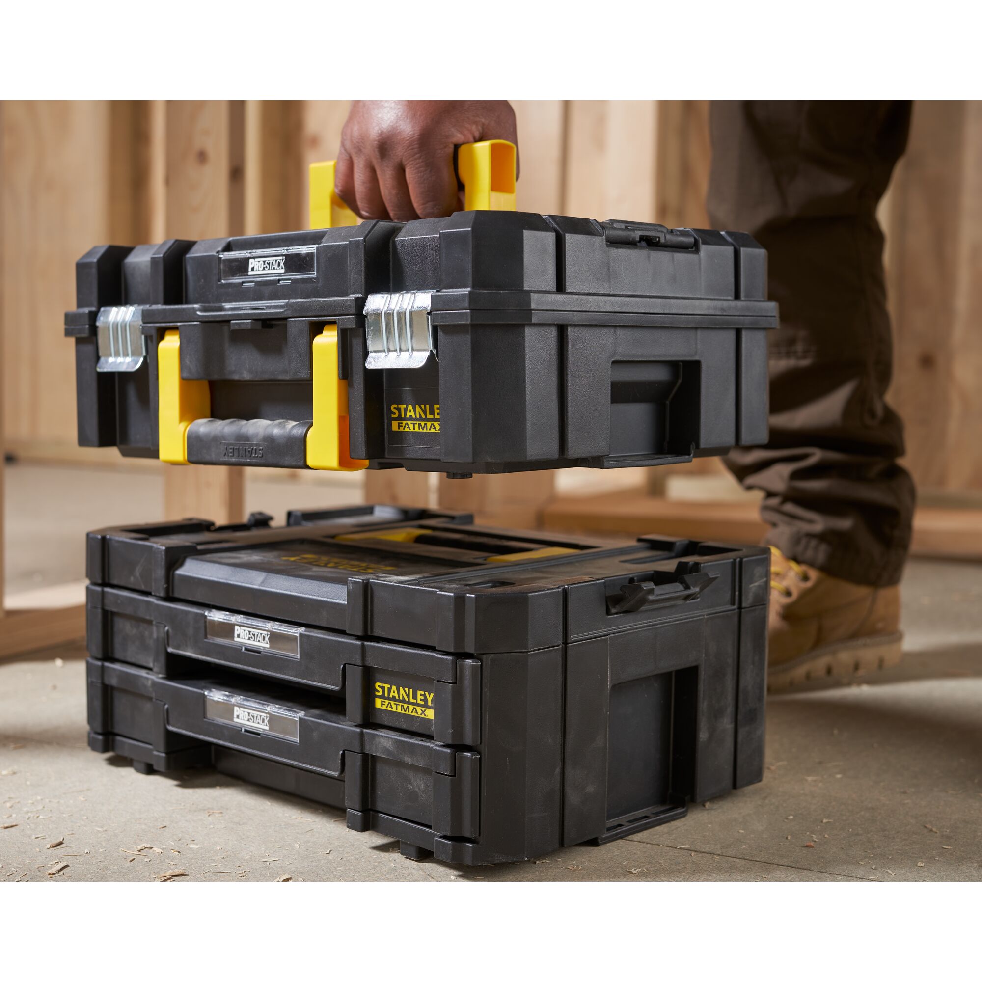 KIT MALLETTE MALLETTE 2 TIROIRS PRO STACK FATMAX STANLEY