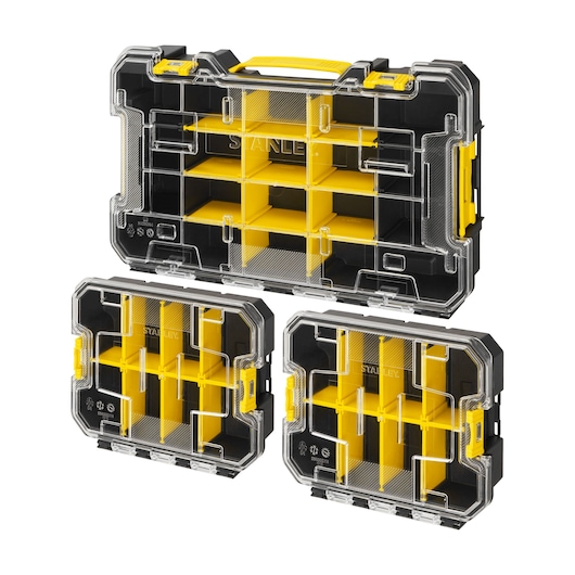 STANLEY® FATMAX® PRO-STACK™ Shallow Organisers (Triple Pack)