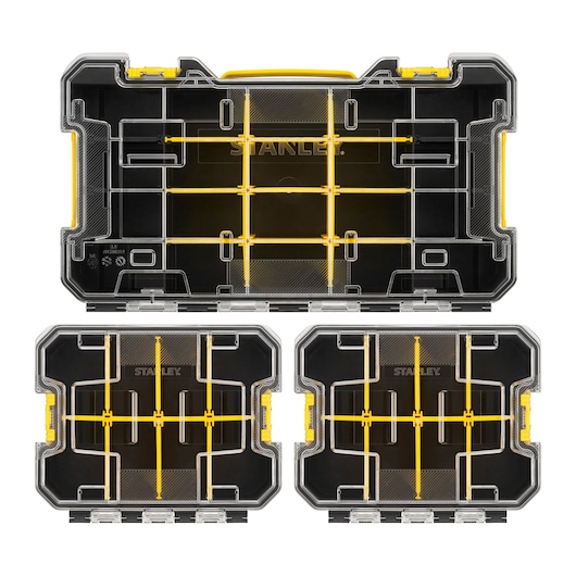 STANLEY® FATMAX® PRO-STACK™ Shallow Organisers (Triple Pack)