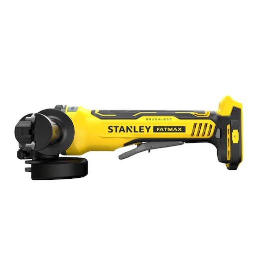 Meuleuse 125mm BRUSHLESS - 18V - Ø 125mm, 8500 trs/min, Poignée latérale 3 positions, Interrupteur de verrouillage - Gamme V20 - STANLEY FATMAX, SFMCG700B-XJ