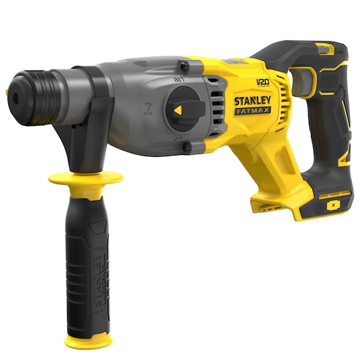 Perforateur SDS+ 2J EPTA BRUSHLESS - 18V - 0-2200 trs/min, 0-5500 cps/min, 3 modes rotation / percussion avec rotation / burinage - Gamme V20 - STANLEY FATMAX, SFMCH900B-XJ