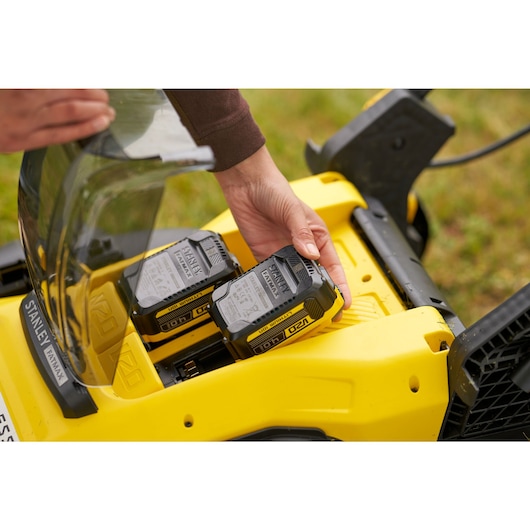 Tondeuse 51 cm 2 x 18V STANLEY® FATMAX® V20 (2 Batteries 4Ah)